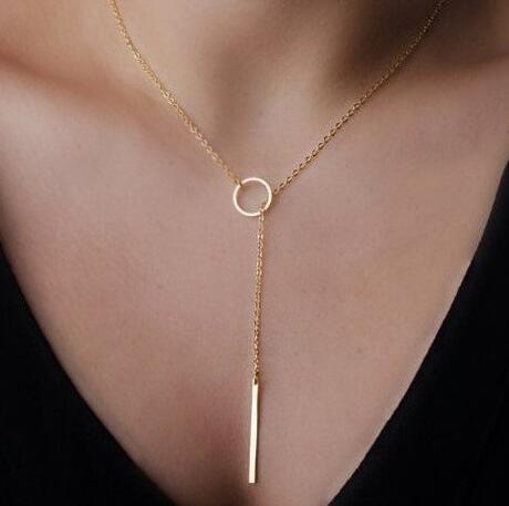 (Multiplicate styles in)Simple Temperament Metal Clavicle Chain Necklace