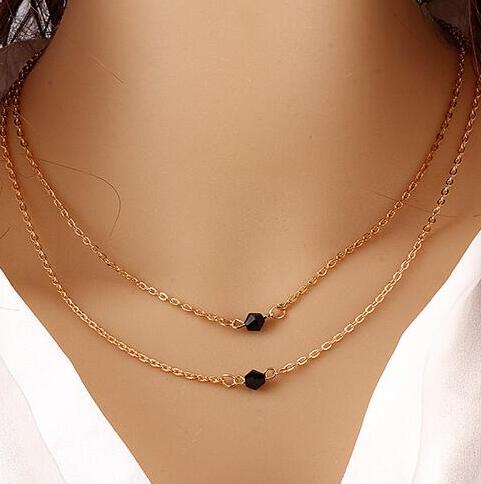 (Multiplicate styles in)Simple Temperament Metal Clavicle Chain Necklace