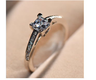 Fashion Square Diamond Ring