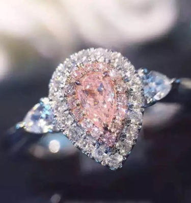 Gold drop-plated loose diamonds' ring, micro-inlaid diamonds ring(Size9-21)