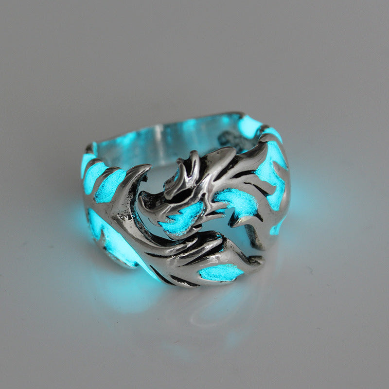 The Dark Luminous Dragon Ring Allergy Free Party Gifts