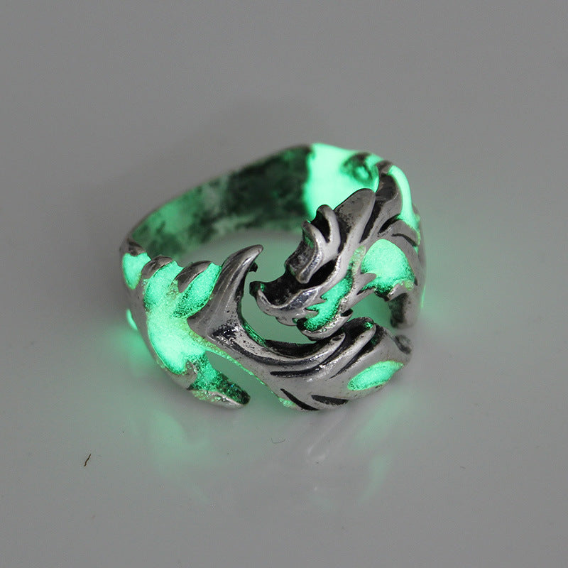 The Dark Luminous Dragon Ring Allergy Free Party Gifts