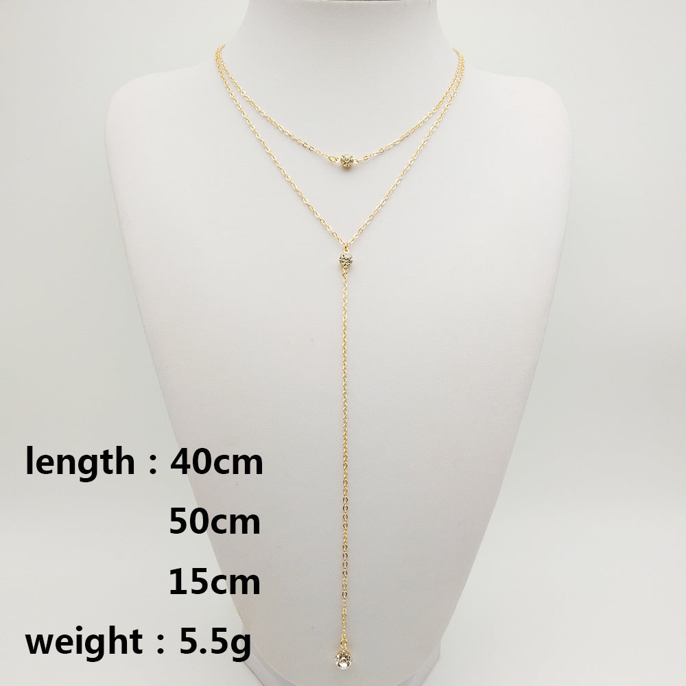 (Multiplicate styles in)Simple Temperament Metal Clavicle Chain Necklace