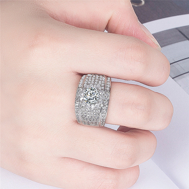 Unisex diamond ring