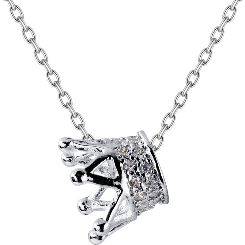 Diamond Crown Clavicle Chain Chocker Necklace