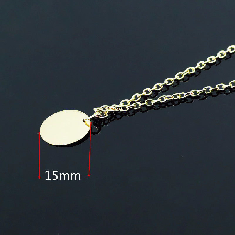 (Multiplicate styles in)Simple Temperament Metal Clavicle Chain Necklace