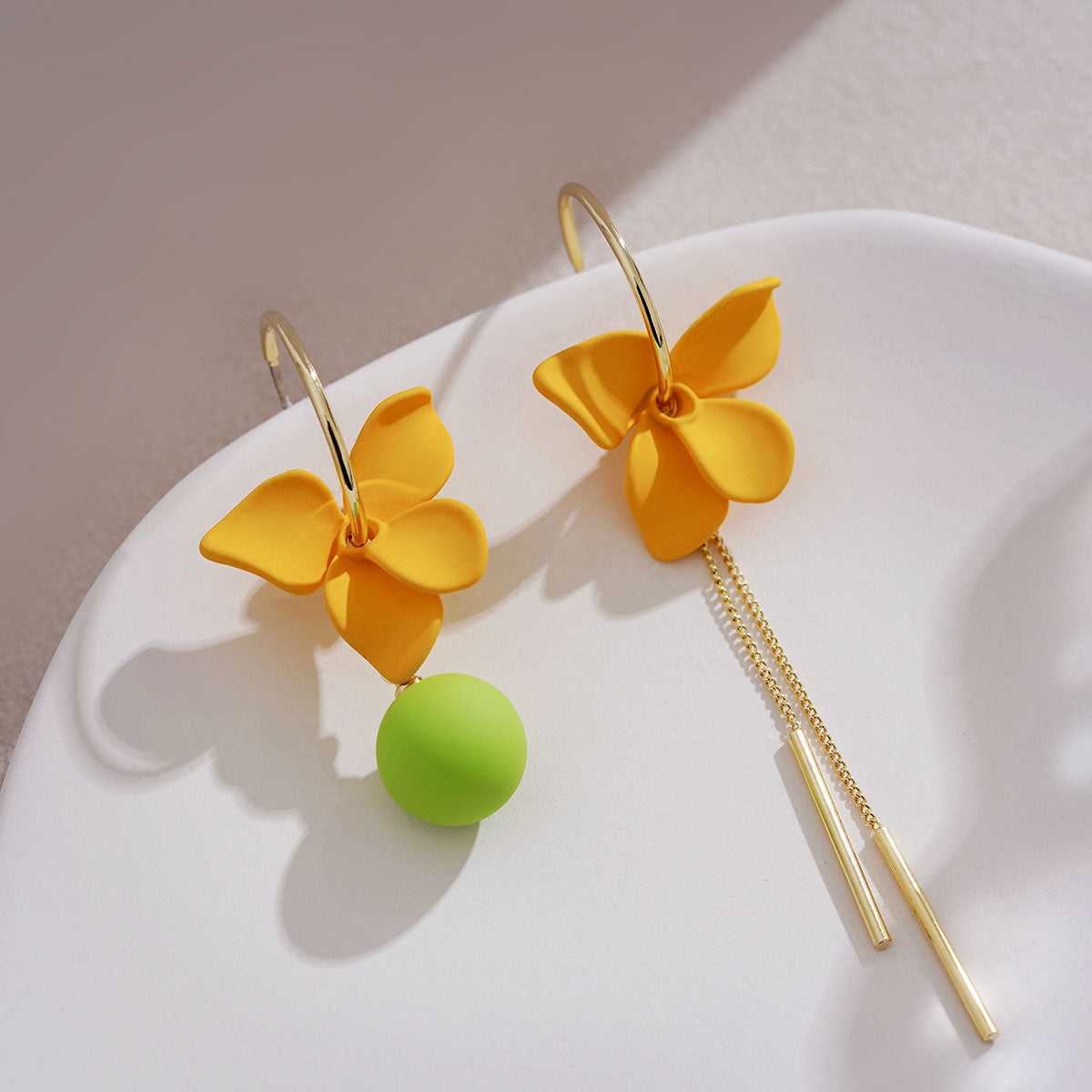 Lily Flower Fairy Long Earrings